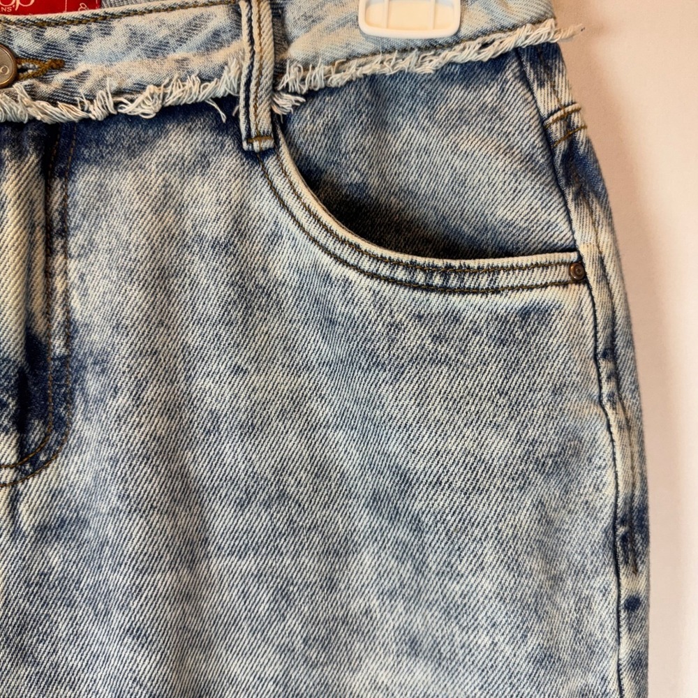 Stop Jeans Rare Colombian Butt Lift Boot Cut Womens size 8 Distressed Frayed Hem - Picture 4 of 12